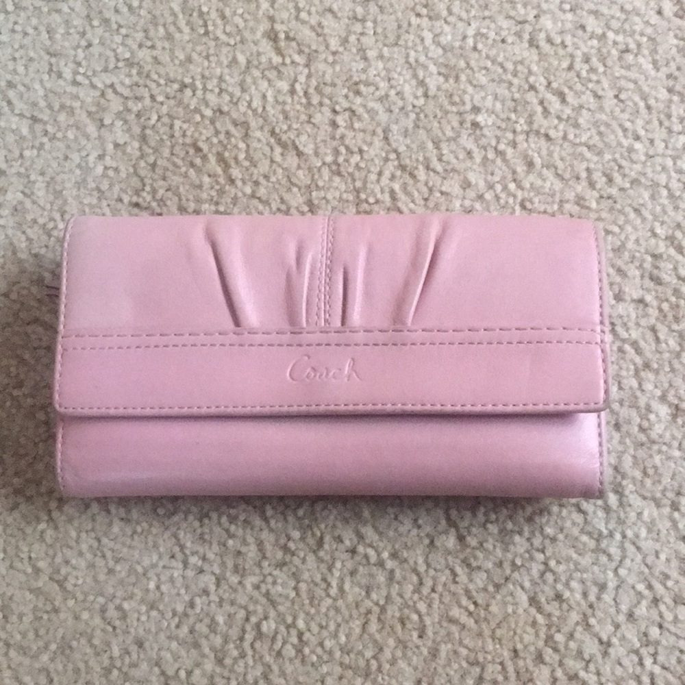 Coach wallet with checkbook